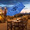 9 Feet Solar LED Lighted Patio Market Umbrella Tilt Adjustment Crank Lift